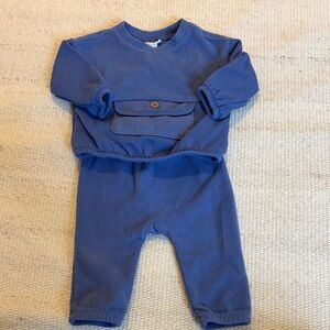 Cozy Blue Baby Outfit